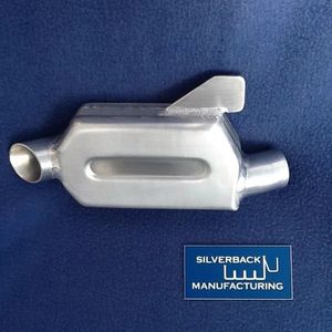BSA C15 / B40 pre 65 Lightweight Alloy Trials Silencer